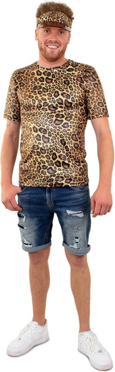 Leeuw & Tijger & Luipaard & Panter Kostuum | Panter Shirt Unisex Terug Naar De Jungle Kostuum | Large | Carnaval kostuum | Verkleedkleding